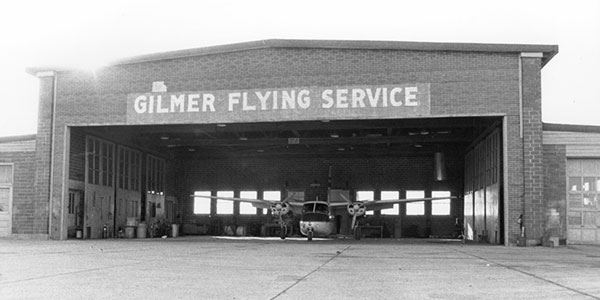 Historic Gilmer Flying Service hangar